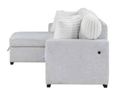 Ford - Reversible Pull Out Sofa Bed - Light Gray