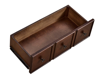 Console Table, Entryway Sofa Table With 4 Storage Drawers And Open Shelf - Espresso