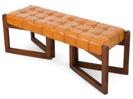 Riley - Bench - Brown / Rustic / Tan