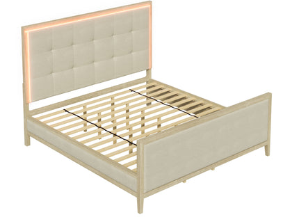Adeline - Bed With LED Light (High Footboard)