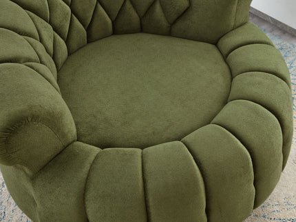 Round Swivel Accent Chair With Rotation