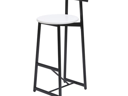 Modern Bar Stools With Backrest For Kitchen (Set of 3)