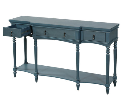 Retro Console Table With 3 Soft Close Drawers