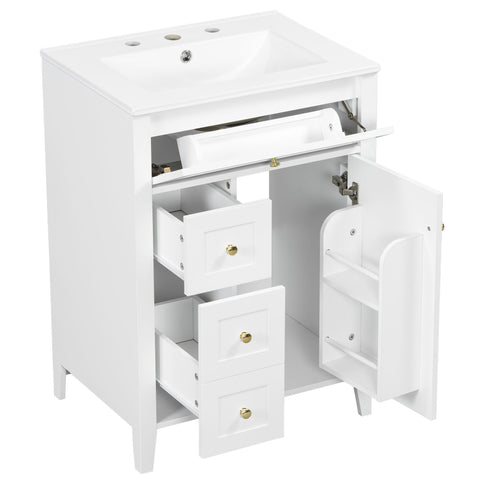 Modern Black Bathroom Vanity With Sink