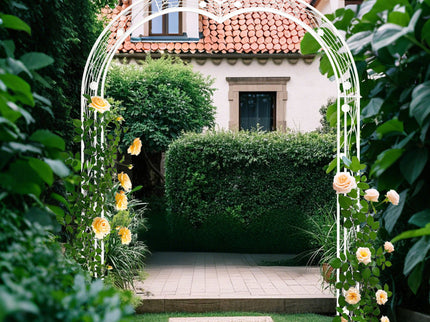 Metal Garden Arch Assemble Freely With 8 Styles Garden Arbor Trellis Climbing Plants Support Rose Arch