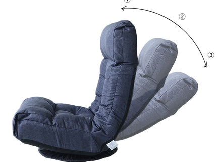 Adjustable Japanese Reclining Floor Chair Sofa With Metal Frame For Living Room