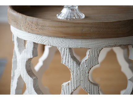 Stylish Rustic Round Wooden Table