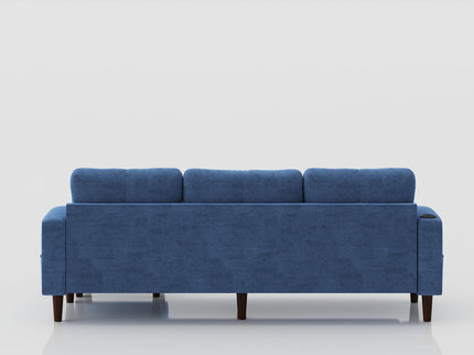 3 Seater Convertible Combination L Shaped Sofa With Footstools With Storage