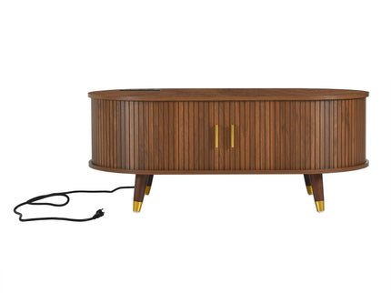 TV Stand & Coffee Table Set With Charging Station