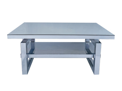 Square Coffee Table For Living Room - Silver