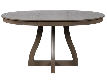 Round Extendable Dining Tabl, Middle Leaf, Curved Legs