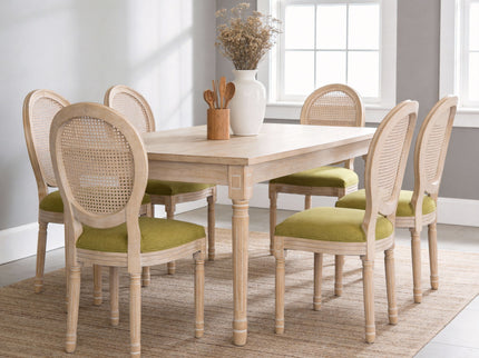 French Country Dining Chairs & Round Back (Set of 2)