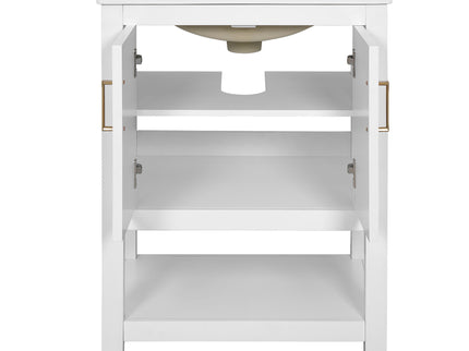 Modern Bathroom Vanity With Elegant Twill Design