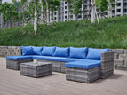 Dark Gray / U-Shaped Sofa With Table