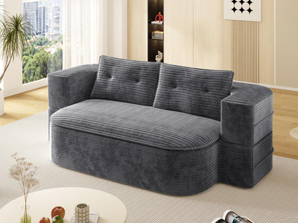 Convertible Floor Sofa Bed With Multi Functional Blanket
