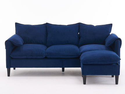 Convertible Combination Sofa With Footstools With Storage
