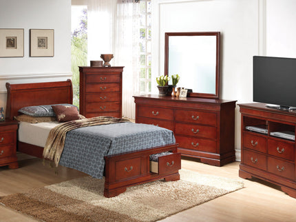 Upholstered Panel Sleigh Bed Design