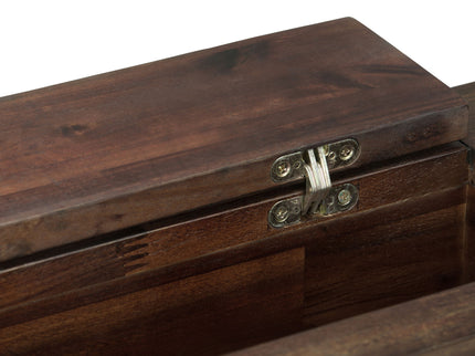 Monroe - Desk - Distressed Charcoal Brown