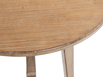 Carmel - Round Side Table - Antique Brown