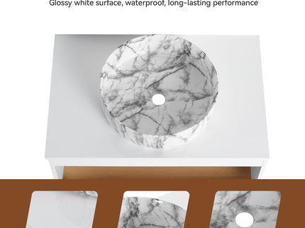 Floating Bathroom Vanity With Vessel Sink