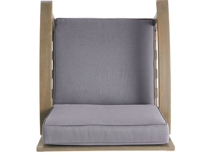 Peyton Club Chair Outdoor Seating Acacia Wood 32.25 X 28.00 X 31.25"