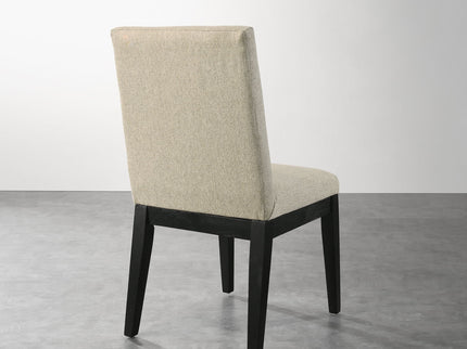 Roundhill Furniture - Rocco Contemporary Solid Wood Dining Chairs (Set of 2) - Beige