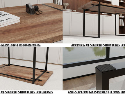 Rectangular Dining Table, 4 - 6 Person Capacity - Wood