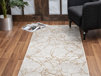 Elegance - 5'3" X 7'3" Area Rug - Gold, Polyester