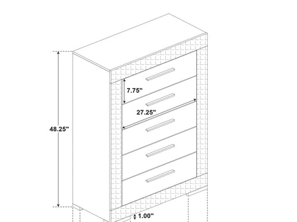 Pierce - Bedroom Set With LED Lighting