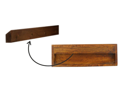 Floating Bedside Table - Chestnut