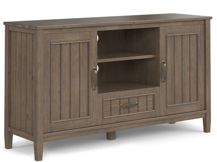 Lev - TV Media Stand - Smoky Brown