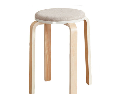 Stackable Round Backless Stools (Set of 4)