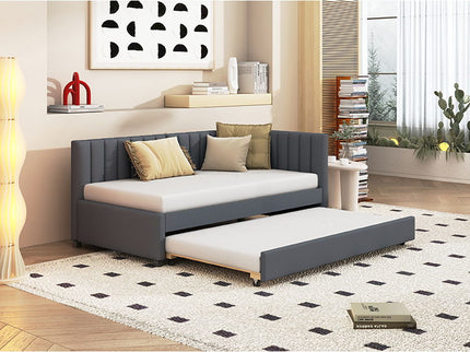Upholstered Daybed, Sofa Bed Frame, No Box Spring Needed