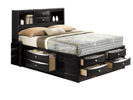 Lucille - Bed With Storage And Bookcase Headboard