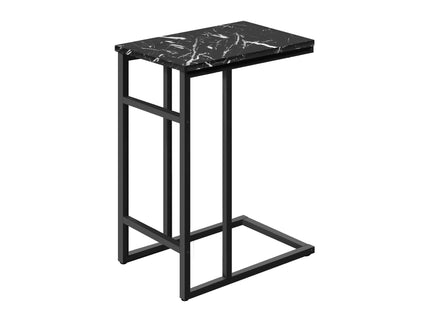Accent Table, C - Shaped, Modern Design - Black