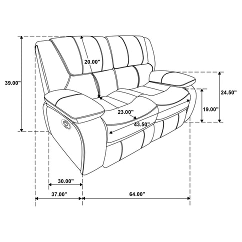 Elodie - Reclining Sofa Set With Manual Recline