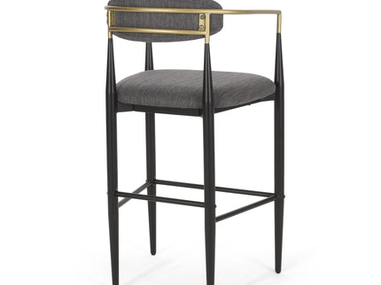 Upholstered Bar Stools With Backs For Kitchen Island (Set of 2)