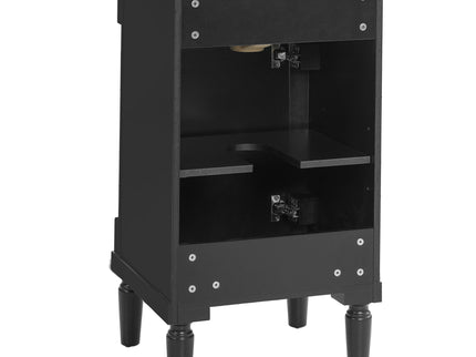 French Style Bathroom Cabinet With Sink, Adjustable Shelf