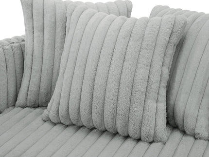 Mindy - Oversized Swivel Barrel Chair - Gray