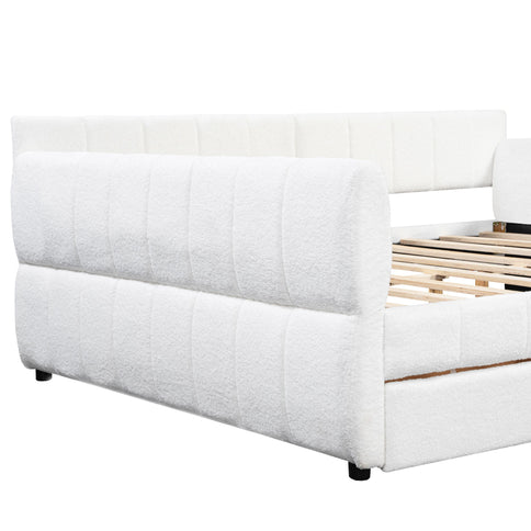 Upholstered Platform Bed With USB Charging