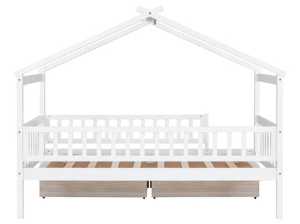 House Bed With 2 Drawers