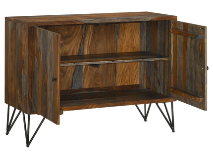 Komomo - 1 Adjustable Shelf Accent Cabinet - Gray