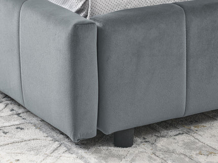 Elegant Storage Upholstered Tufted Bed Frame With Backrest And Armrests