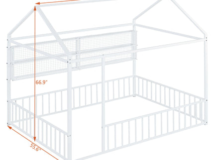 House Frame With Fence And Shelves