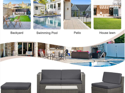 Modern Patio Set With Coffee Table