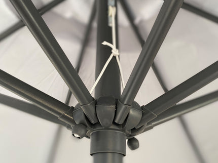 Patio Market Umbrella With 8 Steel Ribs, UV-Resistant And Waterproof Canopy