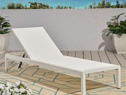 Outdoor Patio Chaise Lounge With 5 Reclining Positions
