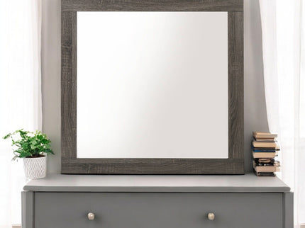 Avantika - Rustic Mirror - Gray / Oak