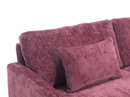 Mid Century Modern Fabric Loveseat Sofa, 2 Seat Upholstered Couch