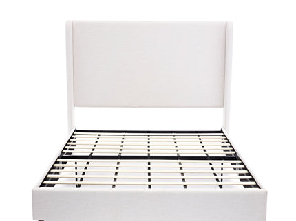 Harper - Tall Headboard Upholstered Bed / High Headboard / Elegant Simplicity / No Box Spring Needed